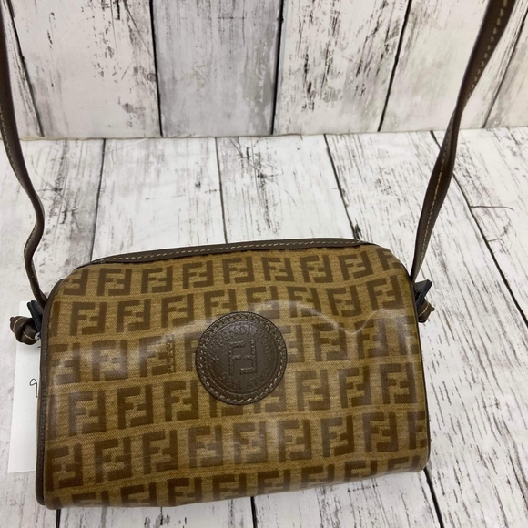 Rare Authentic FENDI Zucchino Vintage Mini Sling/Crossbody Bag - Picture 6 of 16